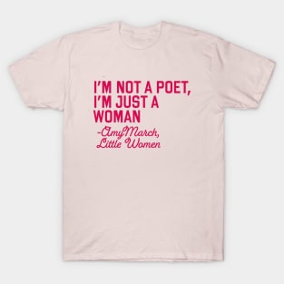 Amy March Florence Pugh Greta Gerwig T-Shirt